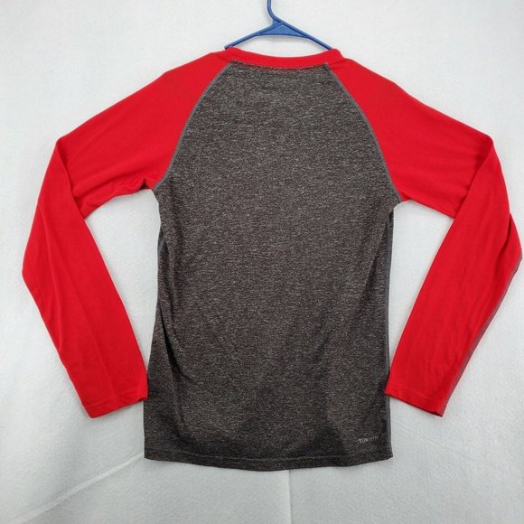 CHICAGO BLACKHAWKS Shirt Men’s Long Sleeve Crew Neck Tee Gray Small - Picture 8 of 12